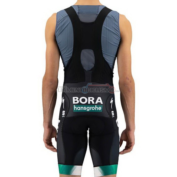Abbigliamento Ciclismo Bora-Hansgrone Manica Corta 2021 Bianco Verde Nero